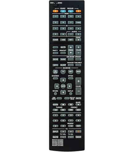 RAV522 ZJ66510 Remote Control Replacement for Yamaha Home Theater